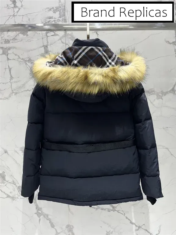 Burberry Hooded Cropped Puffer Jacket